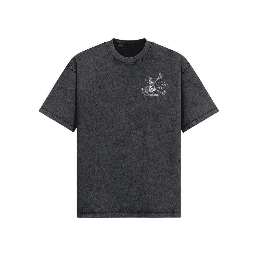 T-shirt Ultra Oversized - Can I Pet That Dog ? 🪦☝️