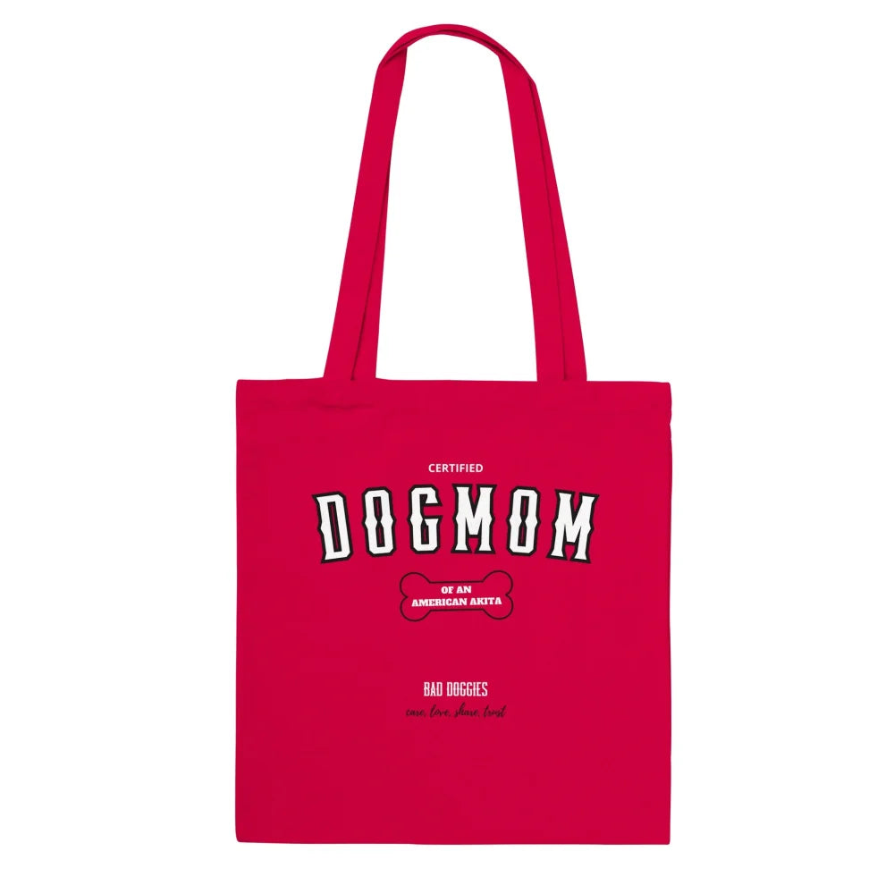 Tote Bag CERTIFIED DOGMOM CLUB 🎓 - American Akita