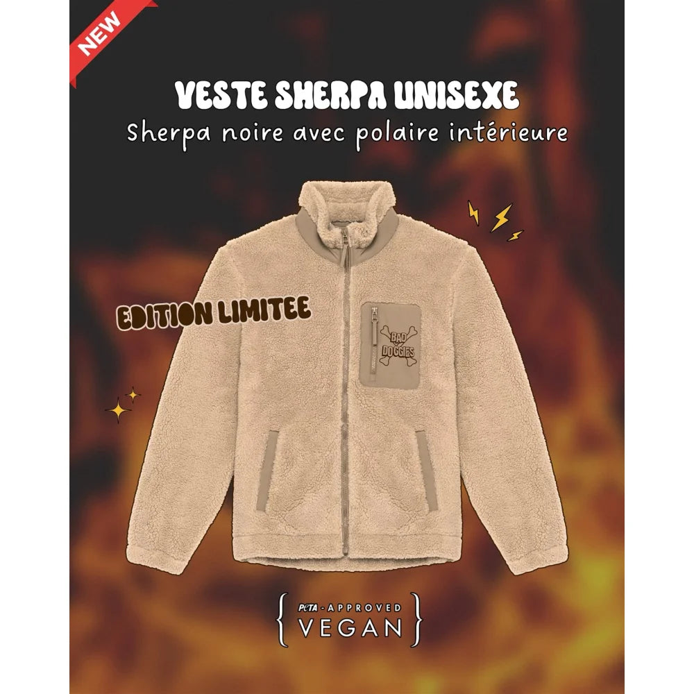 Veste Sherpa Bad Doggies ⚡ - Beige / XXS Veste Sherpa