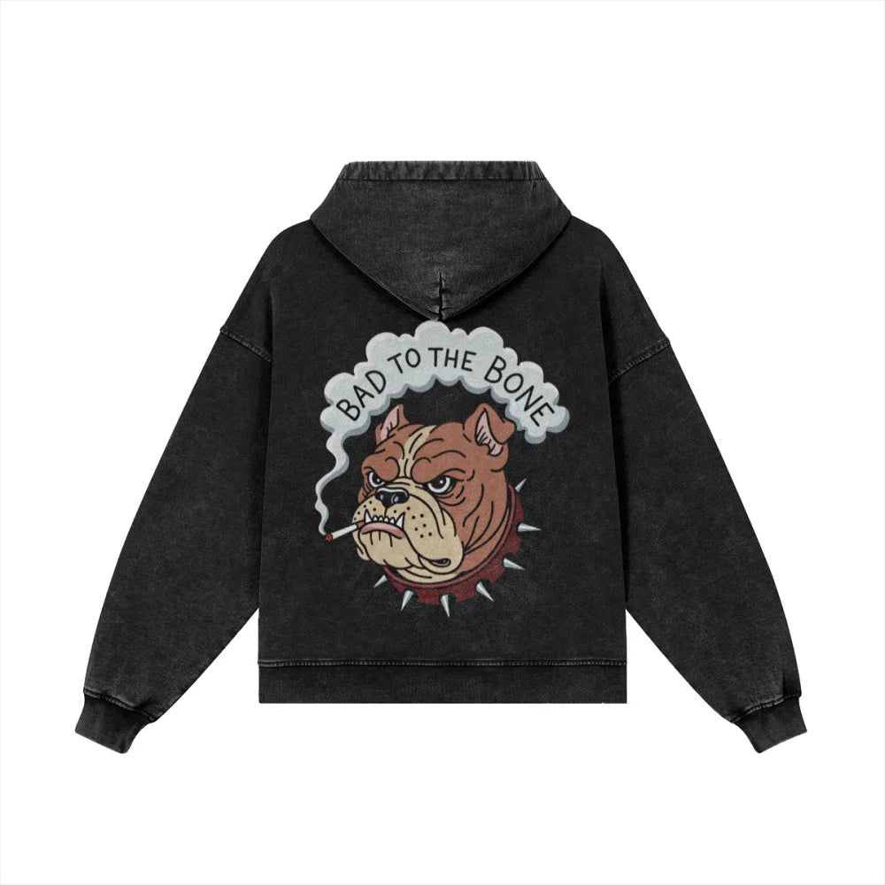 Veste Zippée Oversized - BAD TO THE BONE 🦴 - Veste Zippée