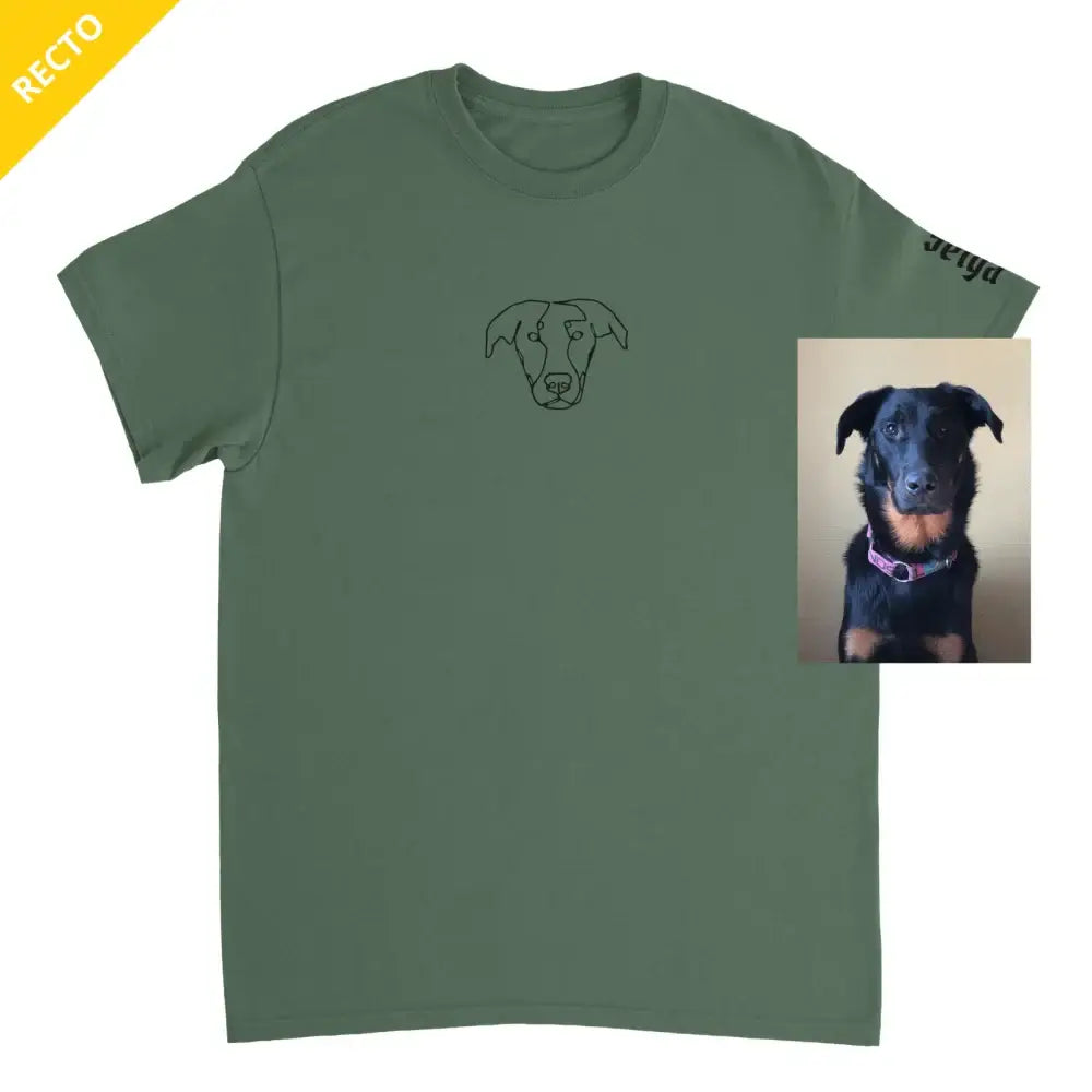 Votre Photo en T-Shirt One Line 💫 - Votre Photo en Line Art