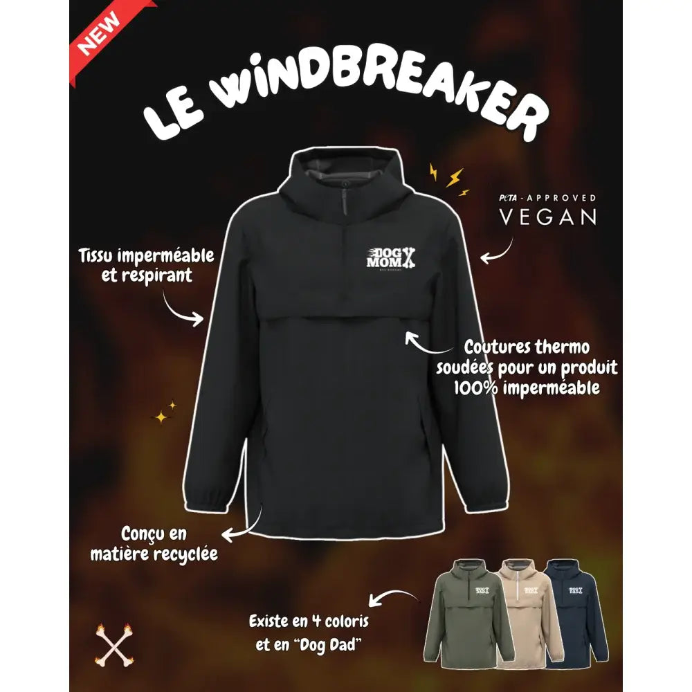 Windbreaker Dog Mom / Dog Dad 🦴🔥 - Windbreaker Dog Mom
