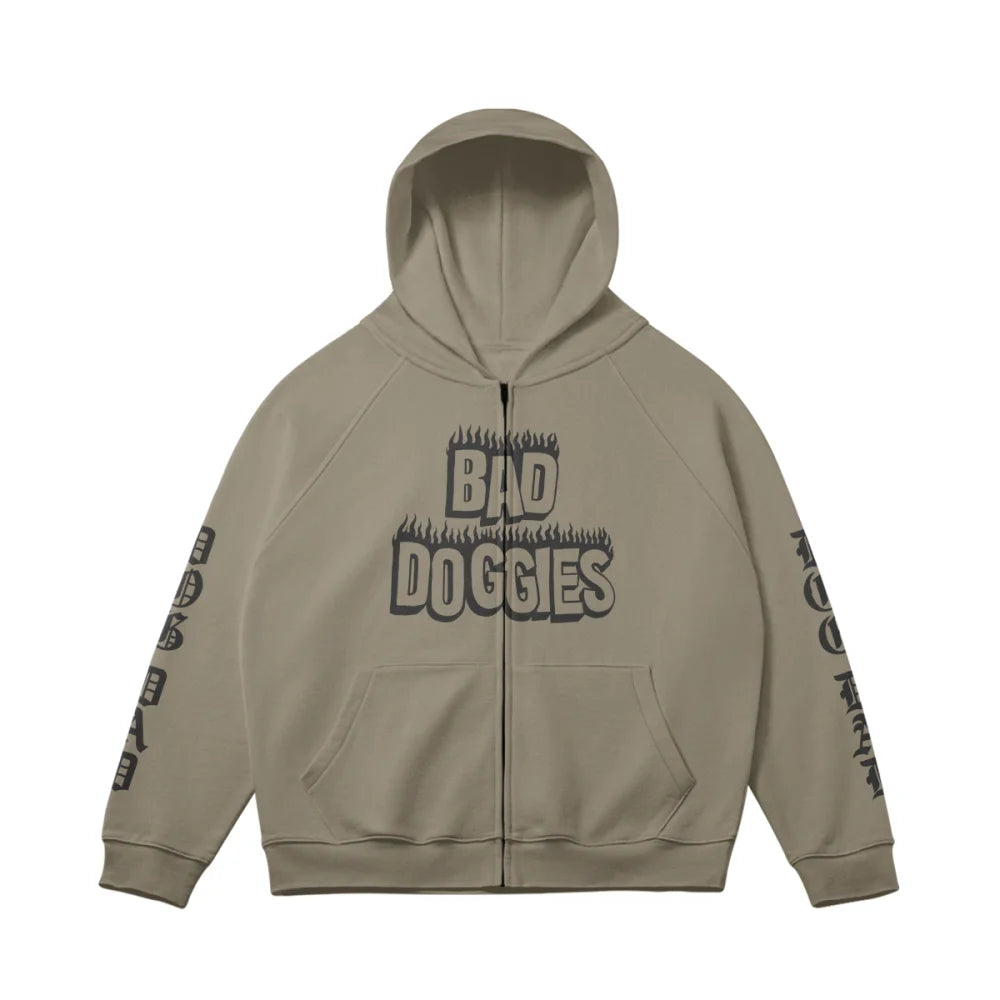 Zipped Jacket UltraOversized - DOG DAD - De Haut en Bas