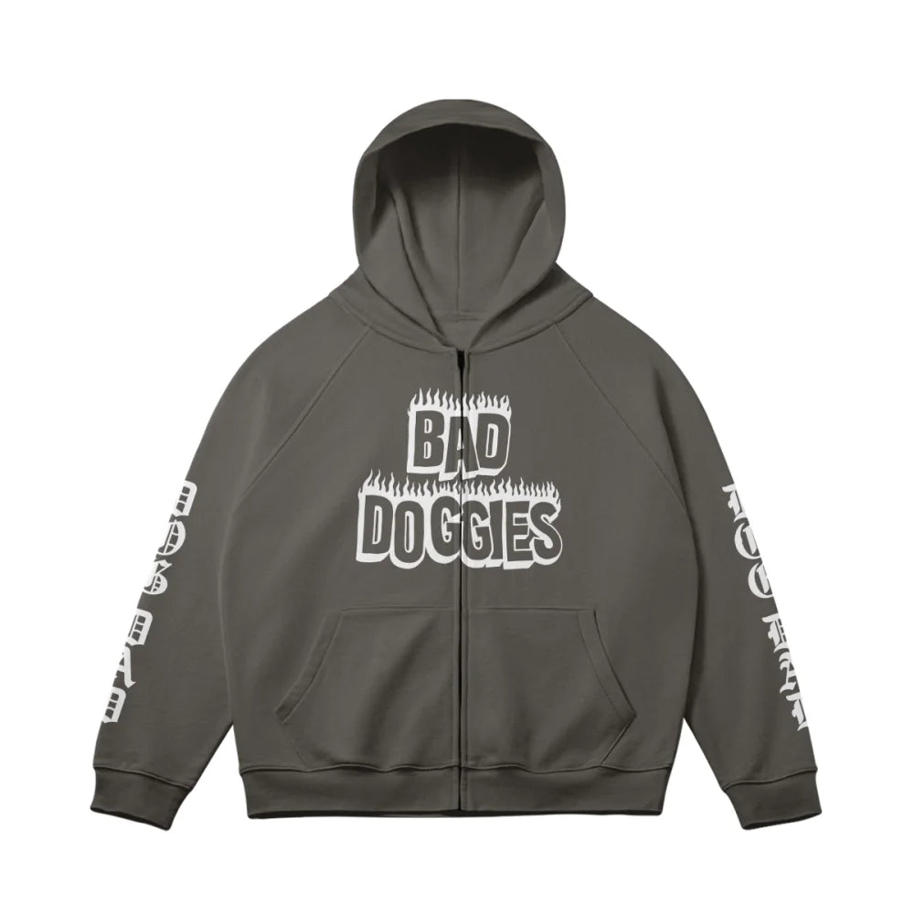 Zipped Jacket UltraOversized - DOG DAD - De Haut en Bas