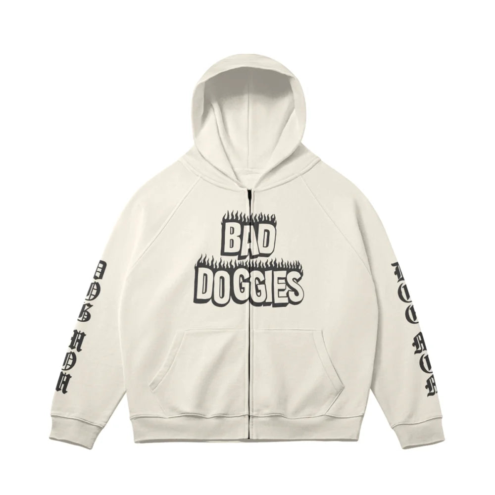 Zipped Jacket UltraOversized - DOG MOM - De Haut en Bas