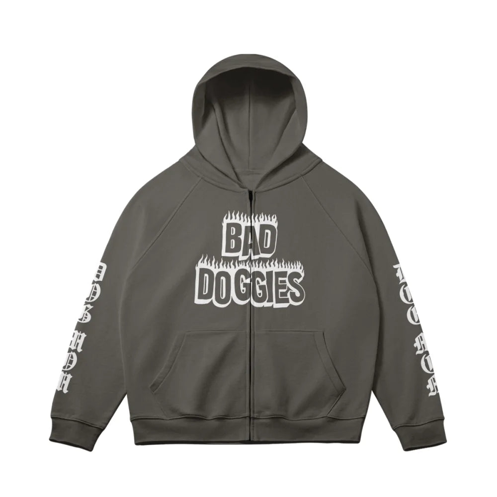 Zipped Jacket UltraOversized - DOG MOM - De Haut en Bas