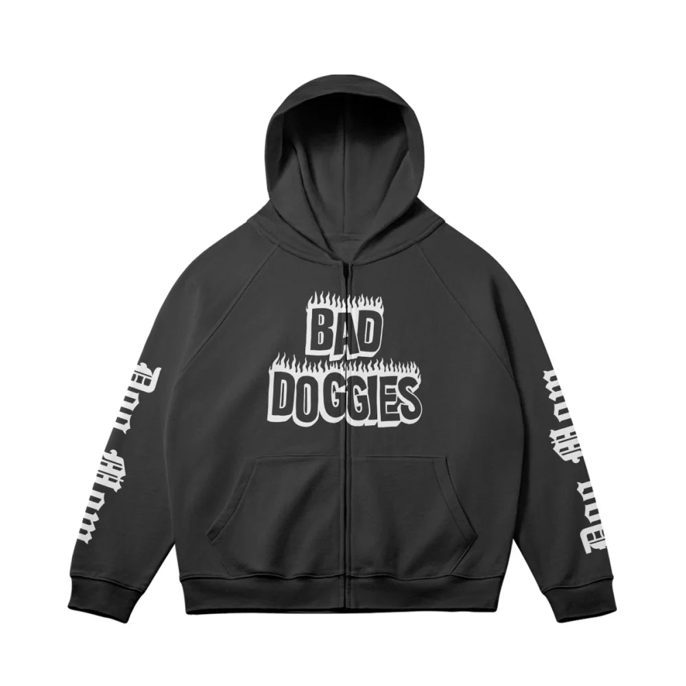 Zipped Jacket UltraOversized - DOG MOM - De Gauche à Droite